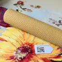 Lumânare cununie sau botez ceară albine fagure galben natur