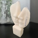 Lumânare decorativă fețe îndrăgostiți - The Faces Of Lovers din ceară naturală de soia
