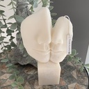 Lumânare ceară de soia decorativă fețe îndrăgostiți - The Faces Of Lovers