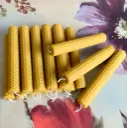 Lumânare fagure din ceară naturală de albine, dimensiuni 9x2 cm, eco și handmade