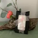 Mărțișor tabletă soia sclipici roz pudrat WaxMelts parfum floral în cutie