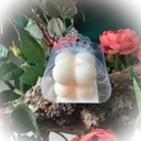 Mărturie lumânare soia cub mini bubble