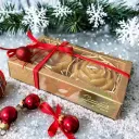 Set cadou Crăciun TCandle - cutie aurie cu lumânări din ceară de albine