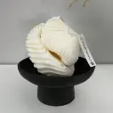 Bol decorativ negru din Jesmonite, cu lumânare handmade din ceară de soia, perfect pentru decor elegant și ecologic