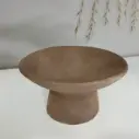 Bol decorativ minimalist maro, realizat manual din Jesmonite ecologic, pentru decor modern și elegant