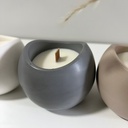 Design minimalist – lumânare parfumată în recipient gri Infinit