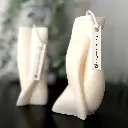 Două lumânări parte din set patru lumânări parfumate decorative soia albe Uniunea