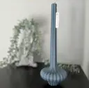 Lumânare decorativă masă tip vază gri mare