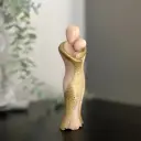 Lumânare parfumată decorativă Mama și Pruncul, design handmade unic