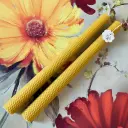 Lumânare botez cununie ceară albine fagure natur 70cm