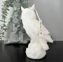 Lumânare decorativă masă evenimente The Owl albă