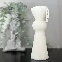 Lumânare decorativă masă evenimente One Circle albă