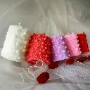 Lumânare parfumată decorativă handmade perlată