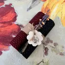 Set două lumânări ceară naturală albine fagure grena negru