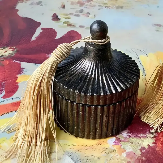 Bombonieră ceramică cu capac handmade diverse culori