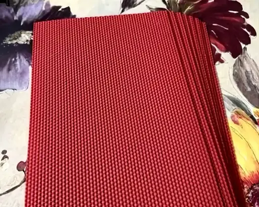 Set zece coli ceară naturală fagure culoare roșu