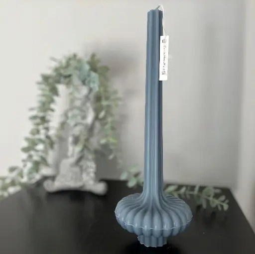 Lumânare parfumată decorativă masă vază gri mare