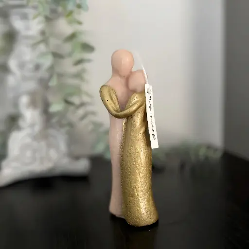Lumânare parfumată decorativă Îmbrățișare auriu