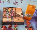 Set cutie Africa lumânare portocală scorțișoară