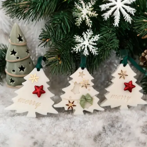 Set 3 globulețe Wax Melts brăduți ceară naturală soia