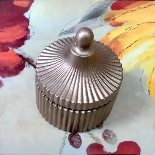 Bombonieră ceramică cu capac handmade diverse culori