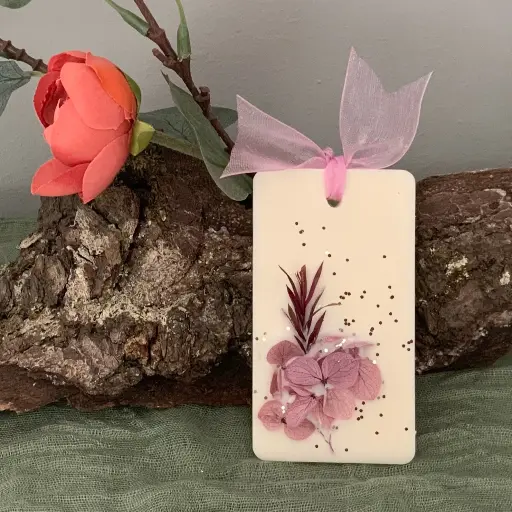 Mărțișor tabletă soia WaxMelts dreptunghi hortensii lila