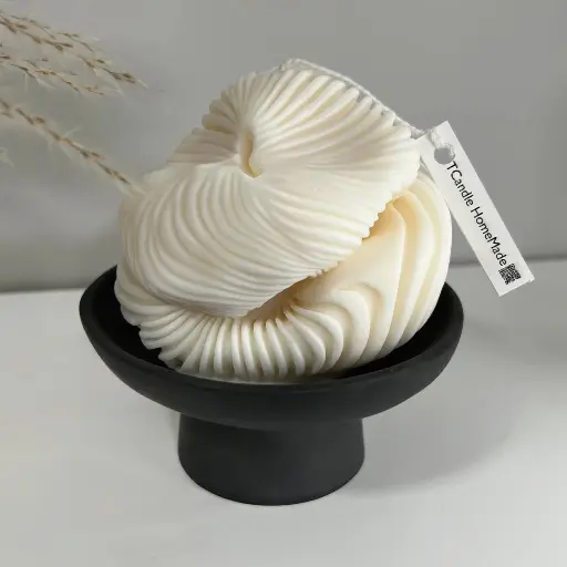 Bol decorativ stil minimalist Jesmonite culoare neagră