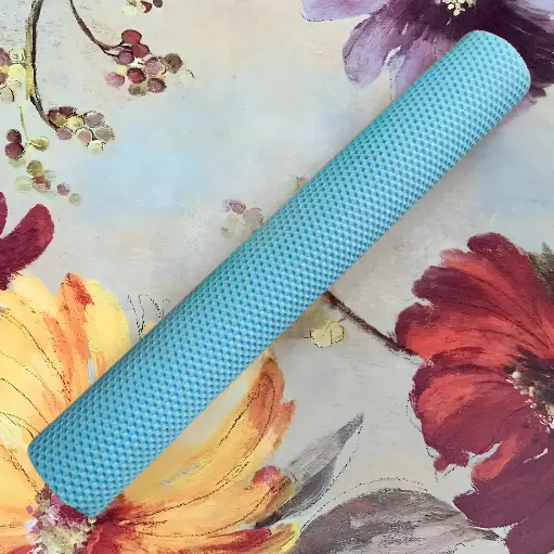 Lumânare fagure botez sau cununie culoare bleu pastel